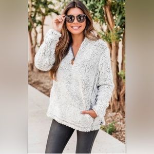 Pink Lily Snowy Daydream Sherpa
